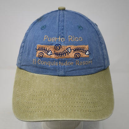 Puerto Rico El Conquistador Resort Baseball Cap Blue One Size Adjustable Royal