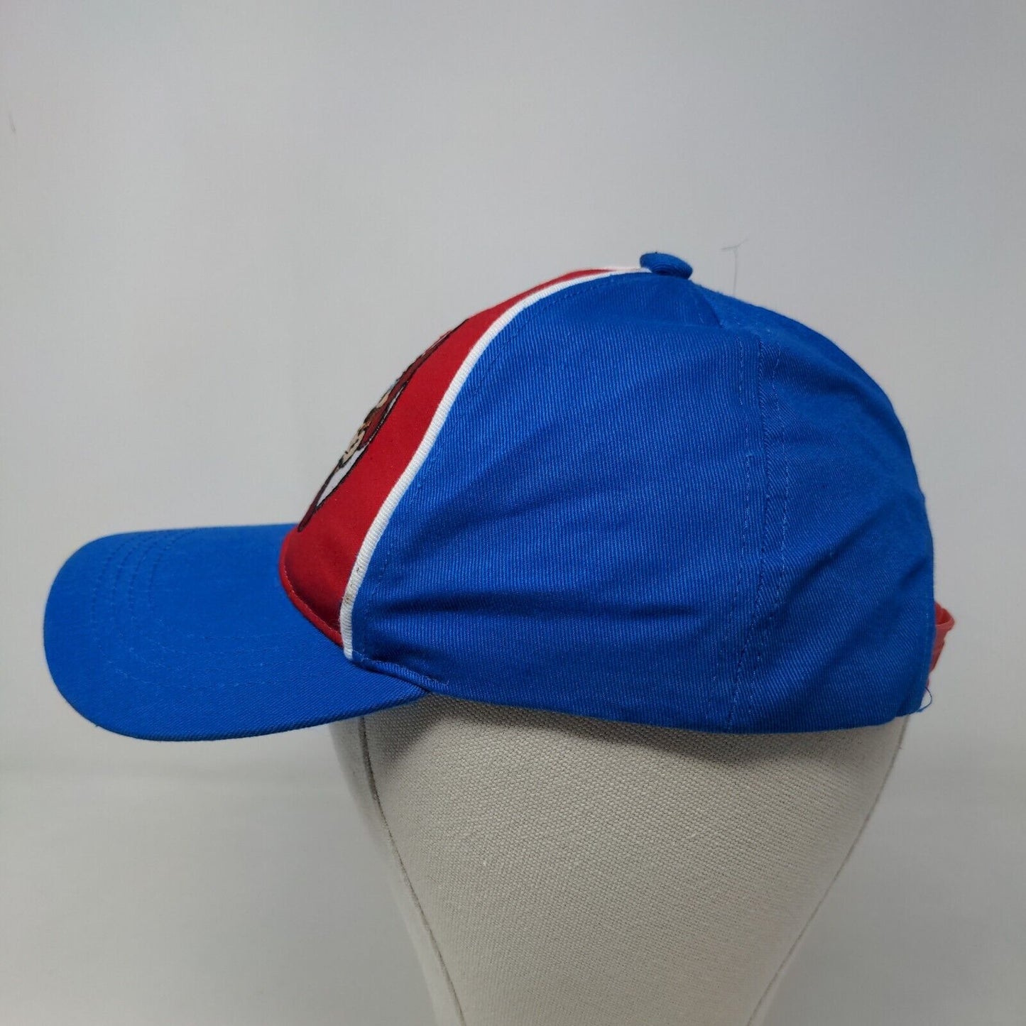 Super Mario Boy's Snapback Hat Blue Red Embroidered Logo Adjustable