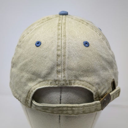 Newhattan Baseball Cap Beige Blue One Size NYC New York City Hat Slideback