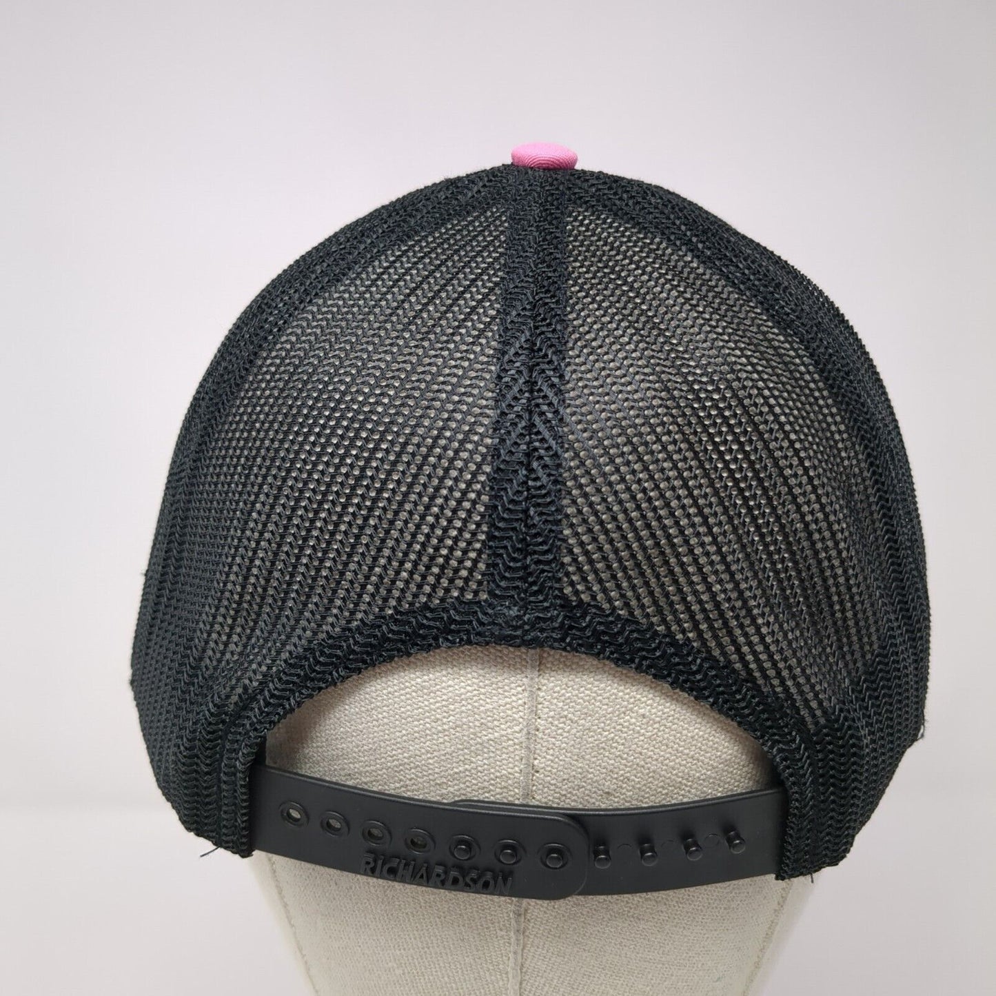 Mark 9:42 Snapback Trucker Hat Pink One Size Adjustable Mesh Back Richardson