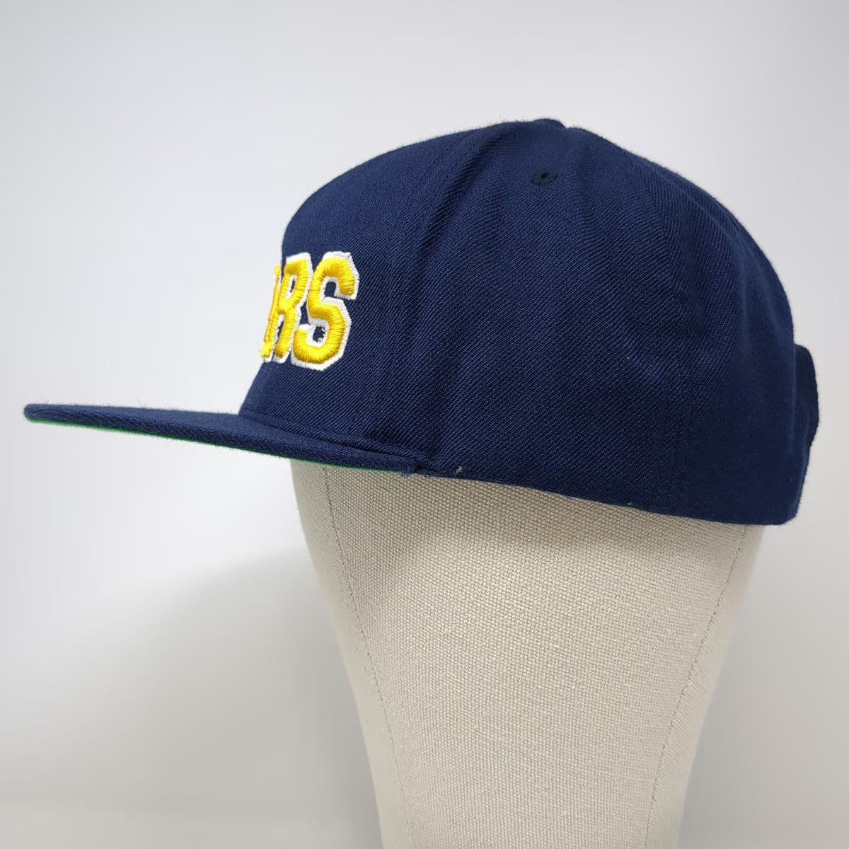Yupoong 5 Panel Blue Yellow OSFM Snapback Flat Brim Bears Green Undervisor hat