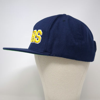 Yupoong 5 Panel Blue Yellow OSFM Snapback Flat Brim Bears Green Undervisor hat