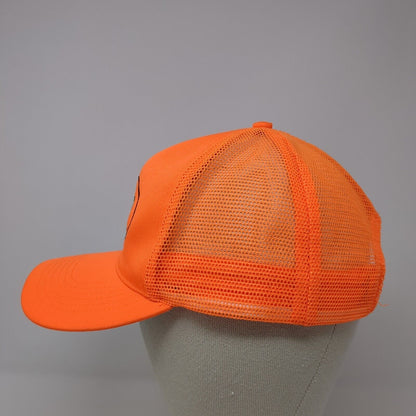 West Contracting Snapback Mesh Back Trucker Hat Orange One Size 6 Panel