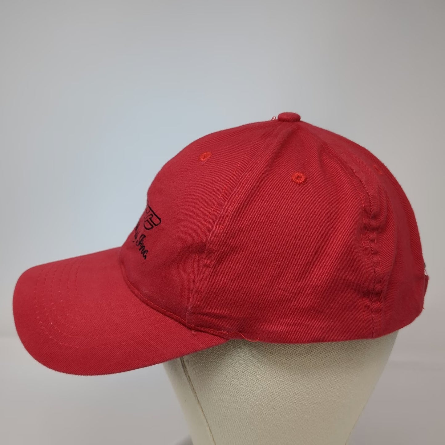 AMC Deluxe Headwear Baseball Cap Red One Size Strapback RFC Fabricators Logo Hat