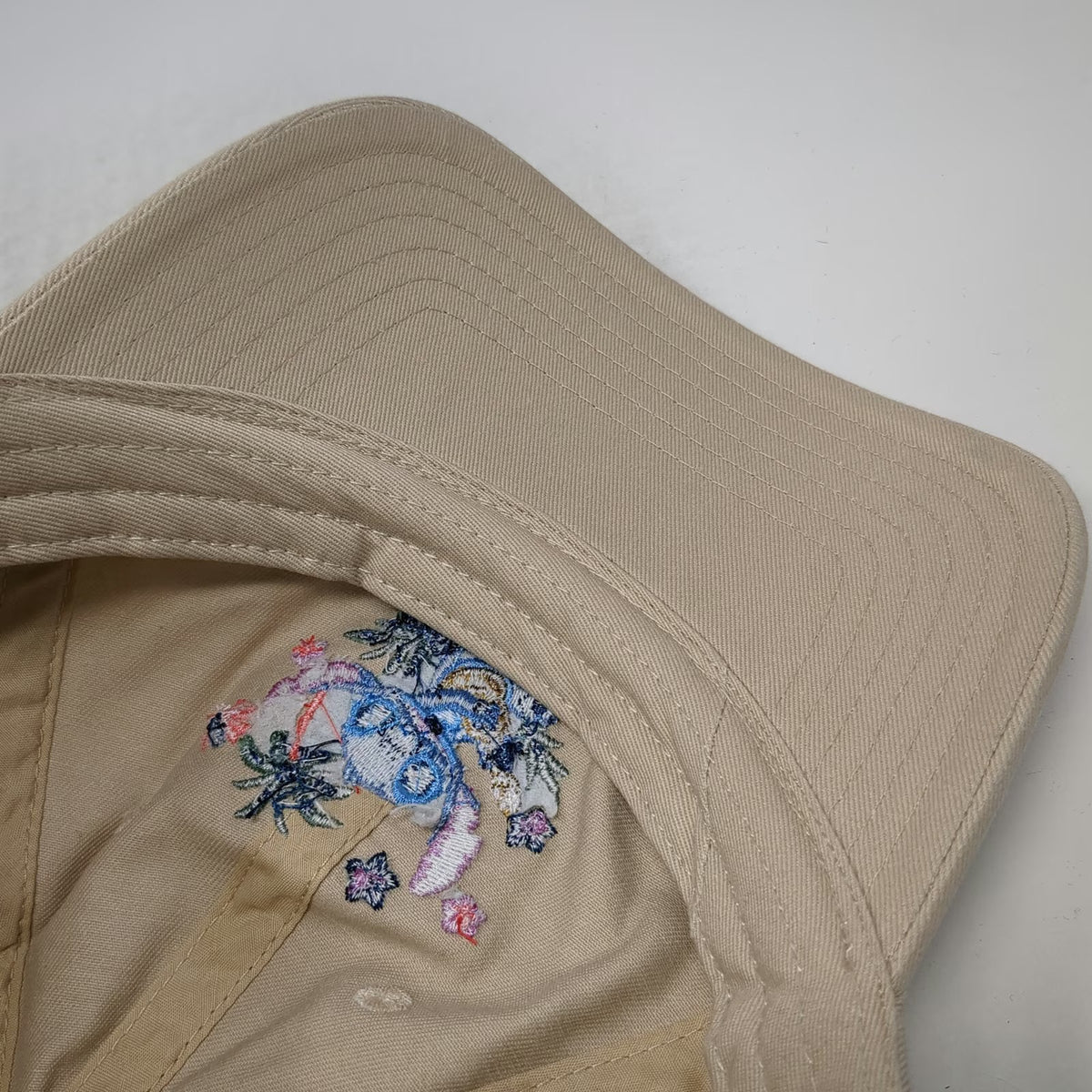 Disney Stitch No Bad Days Beige One Size Baseball Cap Hat Ukulele Embroidered