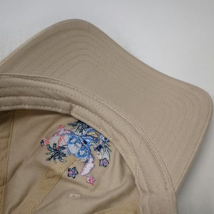 Disney Stitch No Bad Days Beige One Size Baseball Cap Hat Ukulele Embroidered