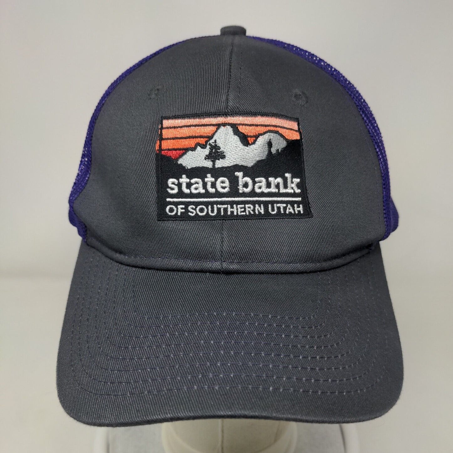 State Bank Of Southern Utah Snapback Trucker Hat Multicolor One Size Mesh Back
