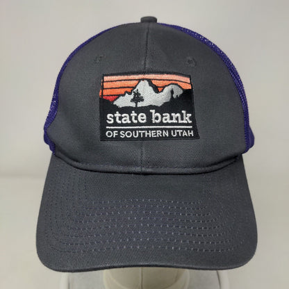 State Bank Of Southern Utah Snapback Trucker Hat Multicolor One Size Mesh Back