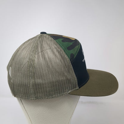 Richardson Trucker Hat Green Black One Size Dynamic Aviation Camo Mesh Plane