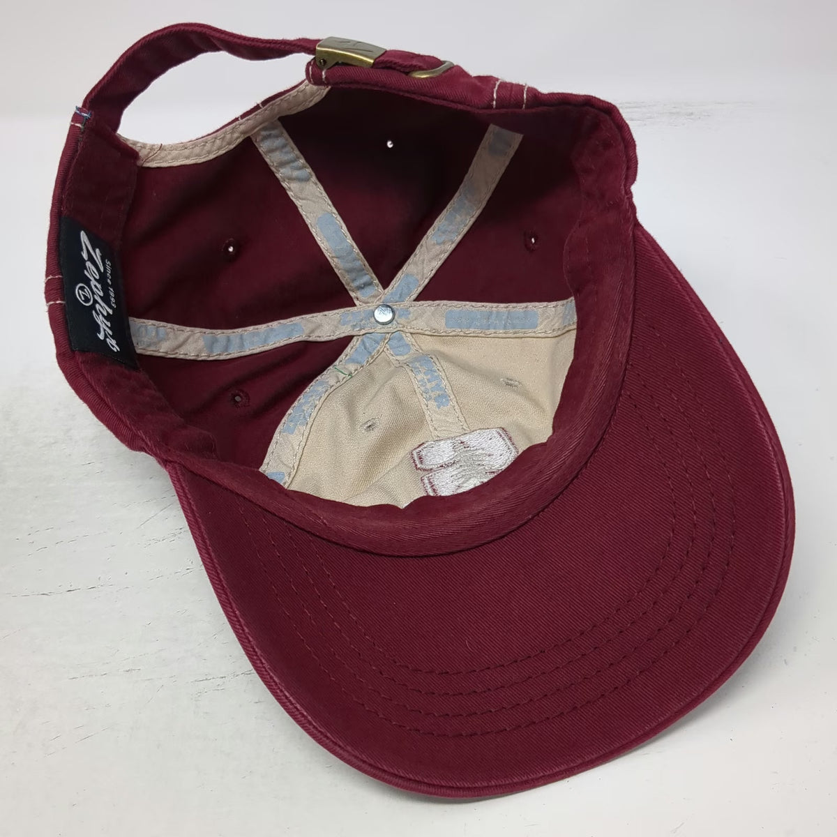 Stanford Cardinal NCAA Zephyr Red One Size Hat Contrast Stitching Slideback Logo