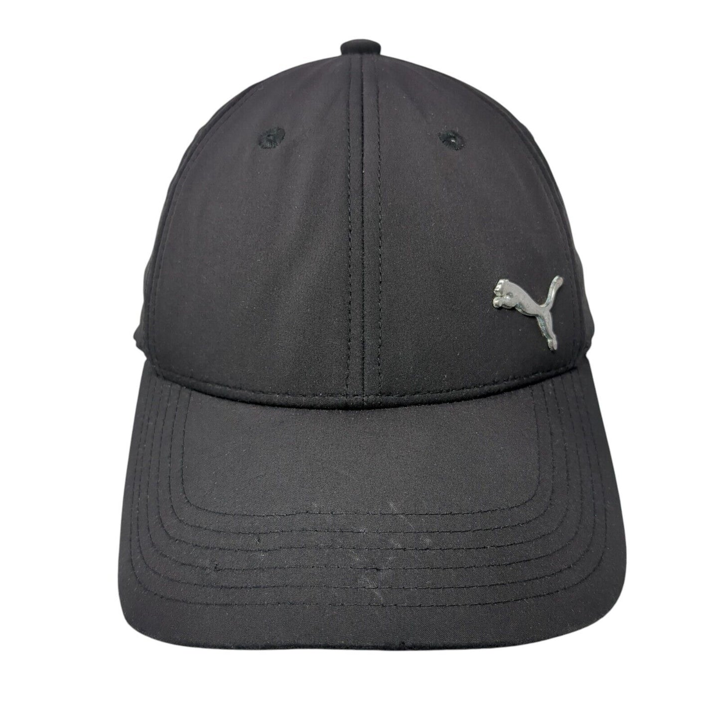 PUMA Fitted Baseball Cap Black One Size Lightweight Embroidered 6 Panel