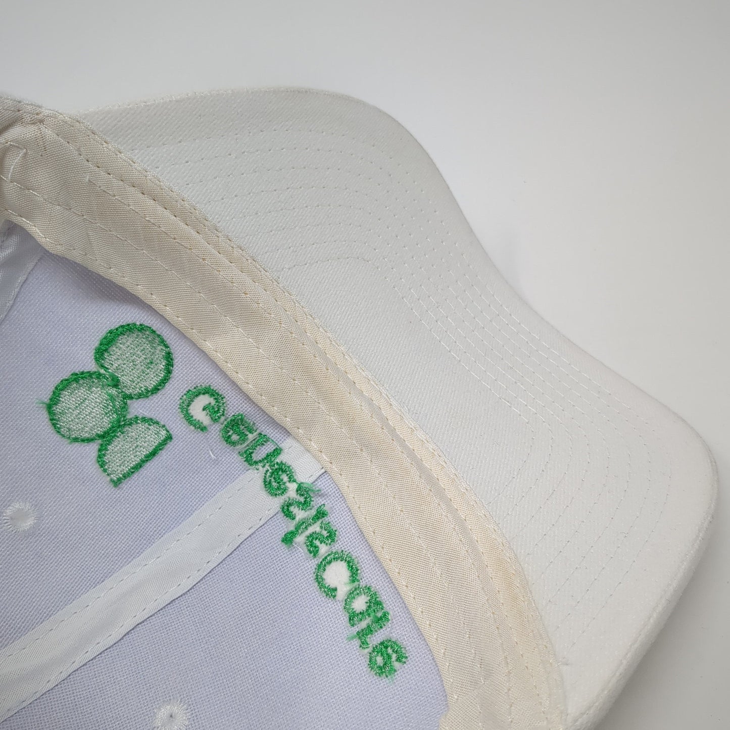 Genesis Care Strapback Baseball Cap White OS Adjustable Embroidered Hit Wear