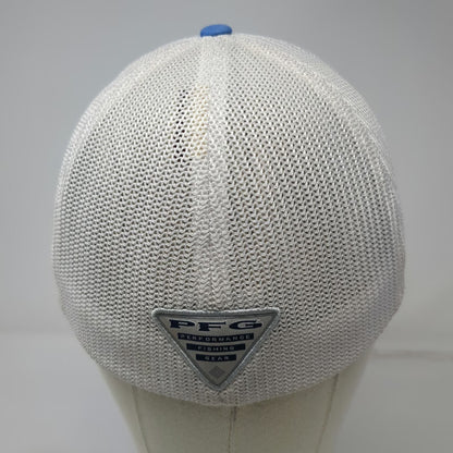 Columbia Baseball Cap Blue M PFG Performance Fishing Gear Mesh Back Fishing Hat