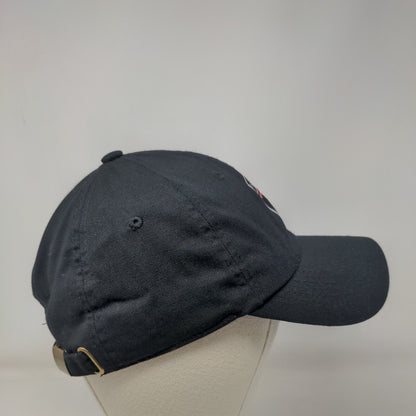 Tesla Slideback Hat Black OSFA Adjustable Vented Holes 6 Panel Cotton