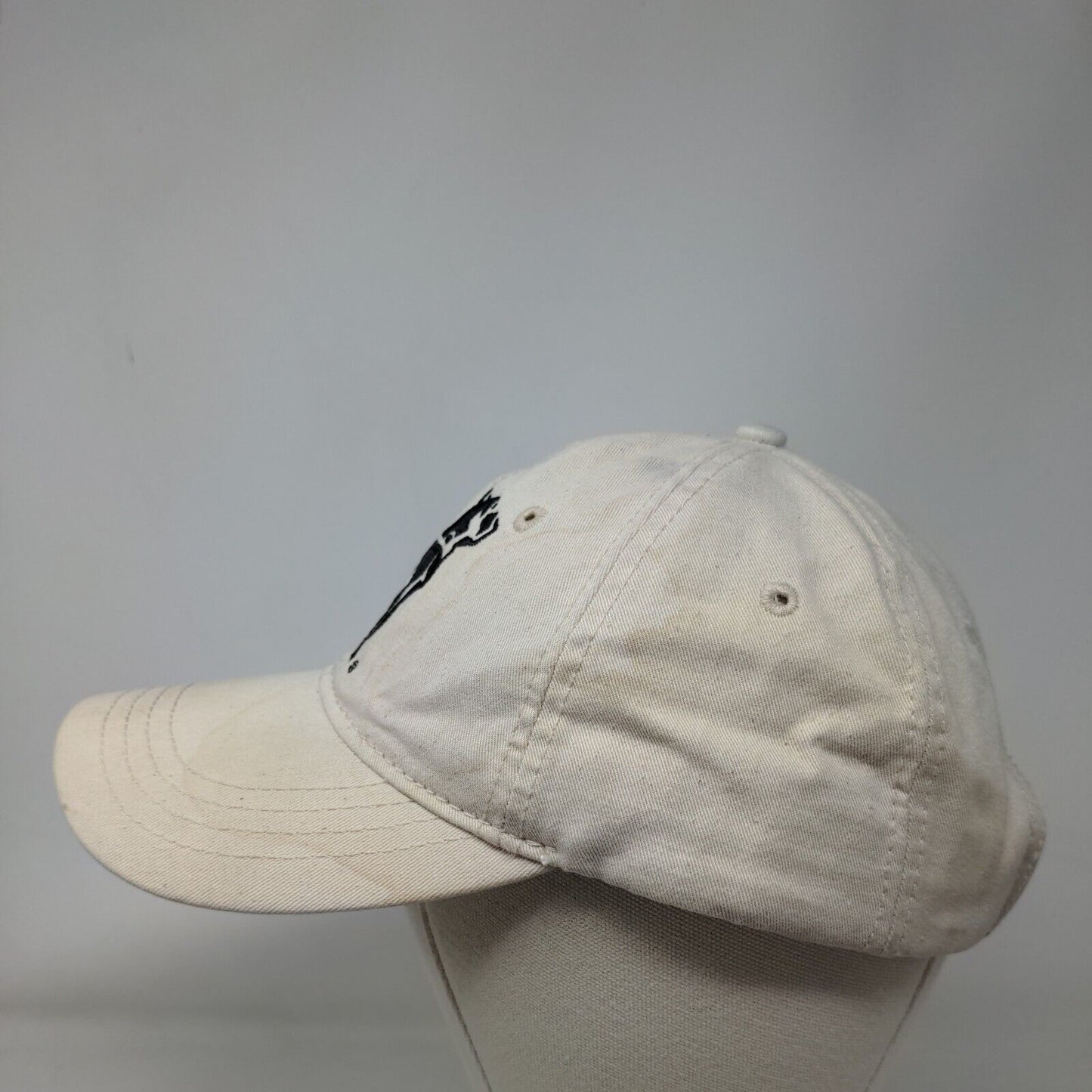 Mack Trucks Bulldog Strapback Hat Tan One Size Adjustable Embroidered Cotton