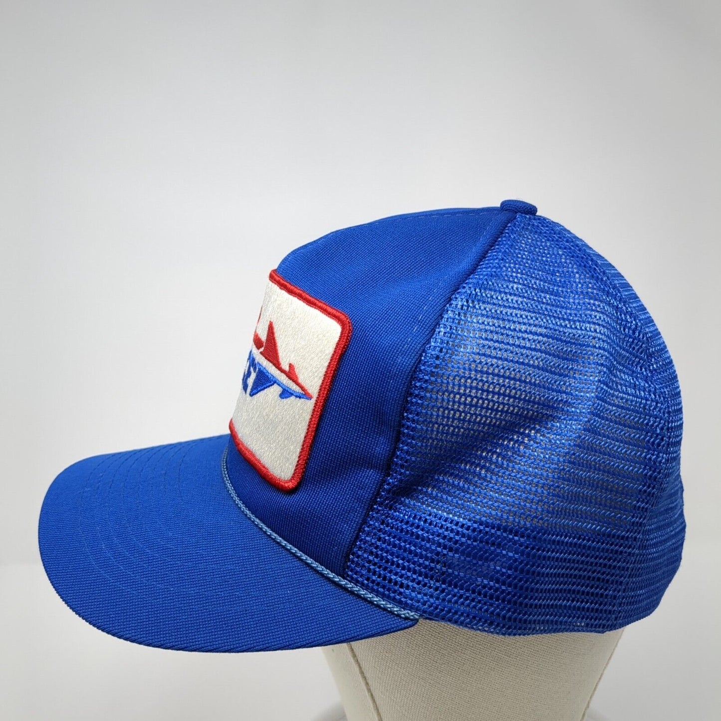 Air Force Patch Snapback Rope Trucker Hat Blue One Size Mesh Back