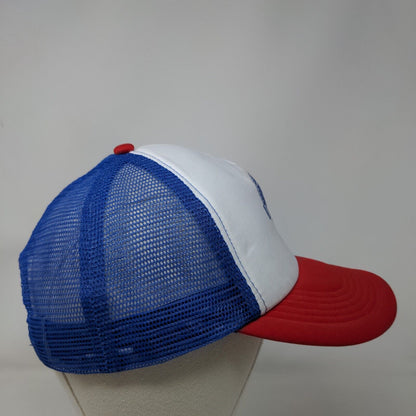 Pabst Blue Ribbon Beer Snapback Trucker Hat Multicolor OS Mesh Back 5 Panel