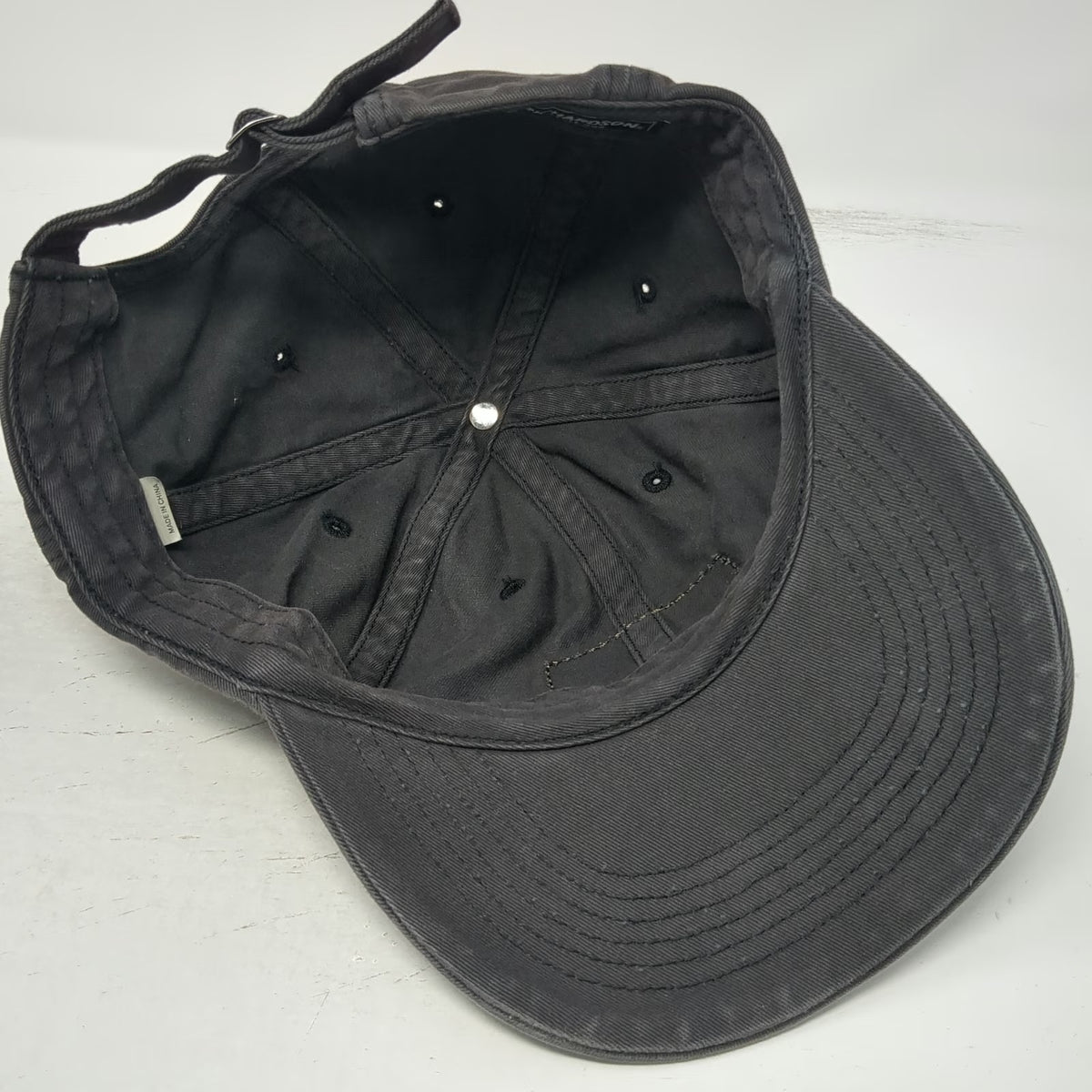 Richardson Baseball Cap Gray One Size Eastwind Leather Patch Strapback Hat