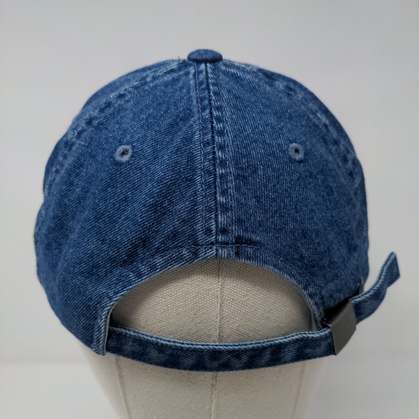 FL Florida Slideback Hat Blue OSFA Adjustable Embroidered Denim Captain Travel
