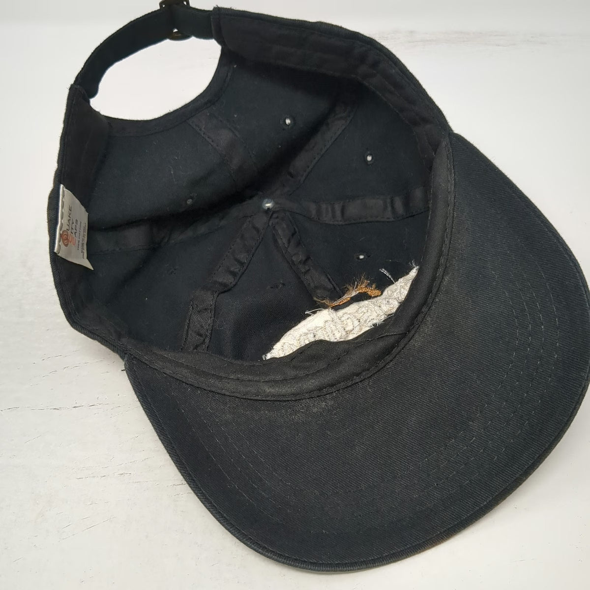 Quake City Caps Kretschmar Deli Lion Logo Black Baseball Cap One Size Slideback