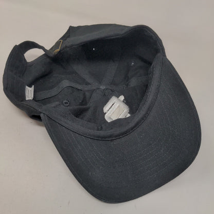 Monogram Slideback Hat Black One Size Embroidered Adjustable 6 Panel