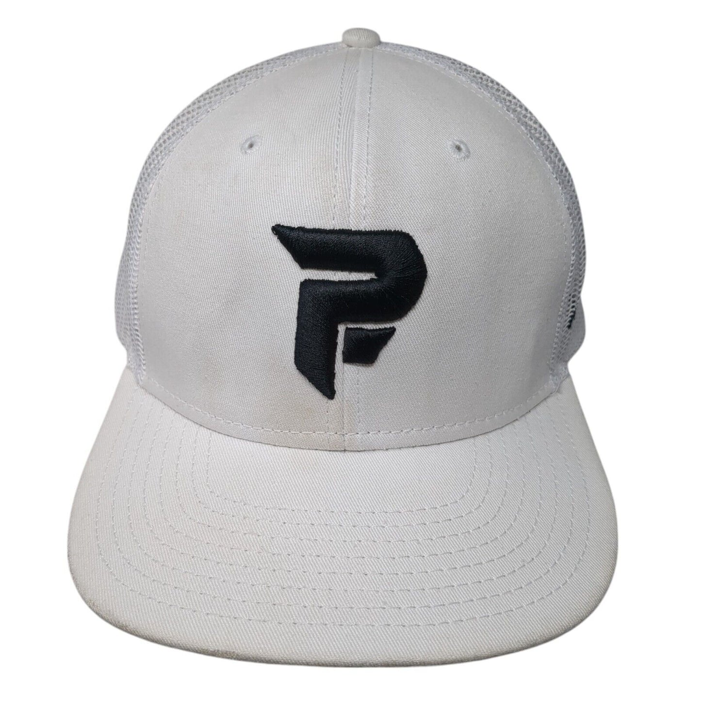 Parform Snapback Mesh Back Trucker Hat White OSFM Embroidered Otto