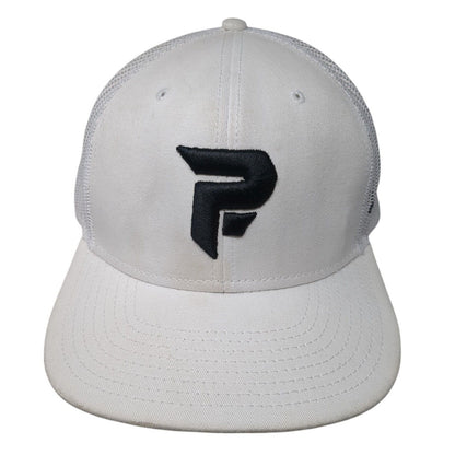 Parform Snapback Mesh Back Trucker Hat White OSFM Embroidered Otto