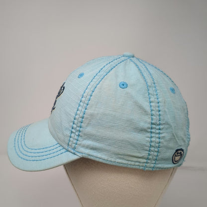 Life is Good Baseball Cap Blue One Size Mostly Sunny Sun Smiley Face Logo Hat