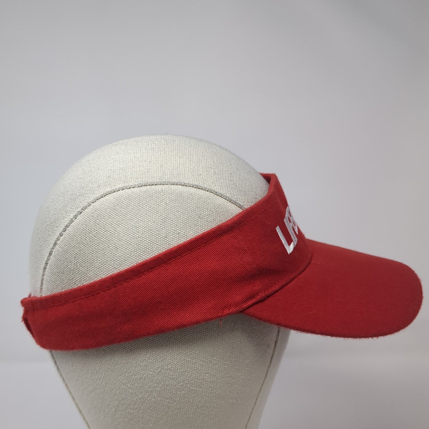 Lifeguard Strapback Hat Red One Size Embroidered Adjustable Outdoor