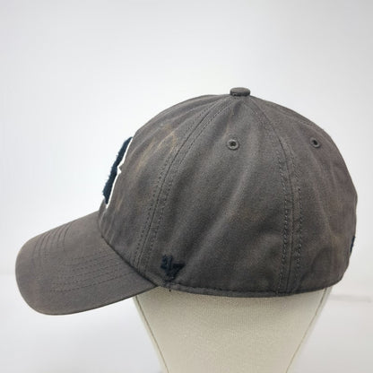 47 Brand Georgetown Hoyas NCAA Gray Cap L Green Underbrim Fitted Script Back Hat