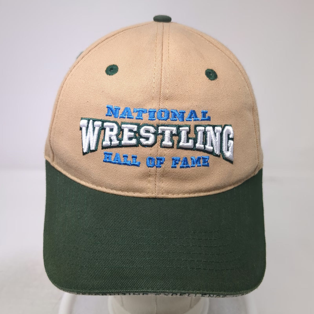 Bucks Athletics Baseball Cap Beige Green One Size Wrestling Hall of Fame Hat