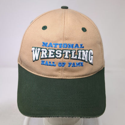 Bucks Athletics Baseball Cap Beige Green One Size Wrestling Hall of Fame Hat