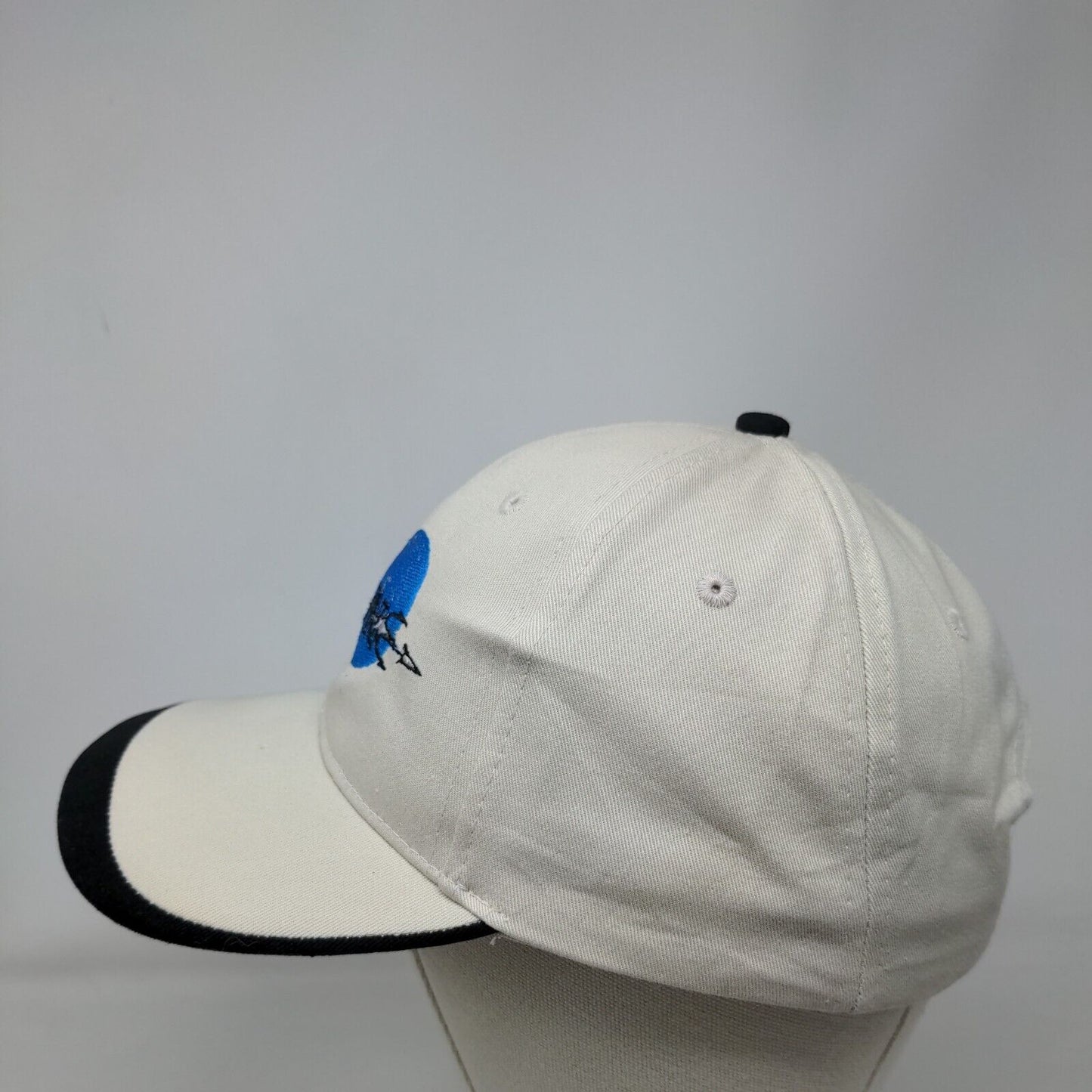 Neptune Strapback Hat Cream OSFA Embroidered Adjustable 6 Panel Kati