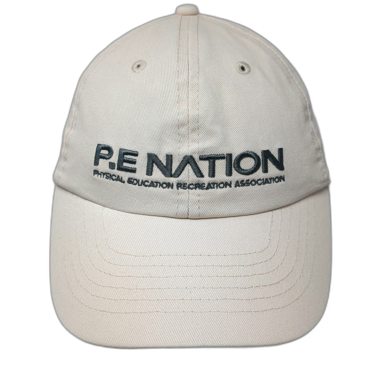 P.E Nation Baseball Cap Beige One Size Embroidered Logo Strapback Worldwide Hat