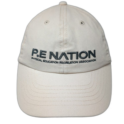 P.E Nation Baseball Cap Beige One Size Embroidered Logo Strapback Worldwide Hat