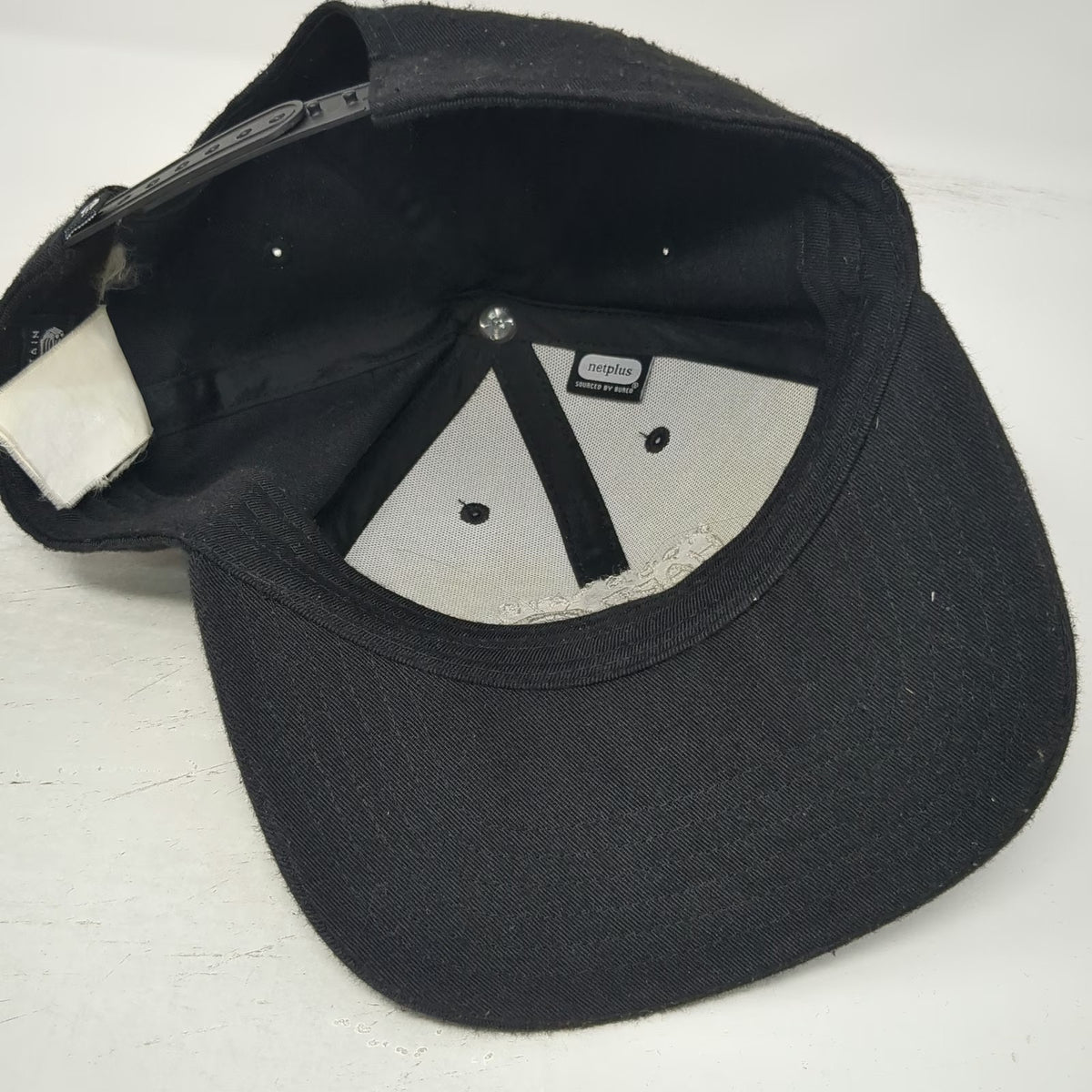 Mountain Hardwear Snapback Black One Size Hat Embroidered Logo Recycled Brim