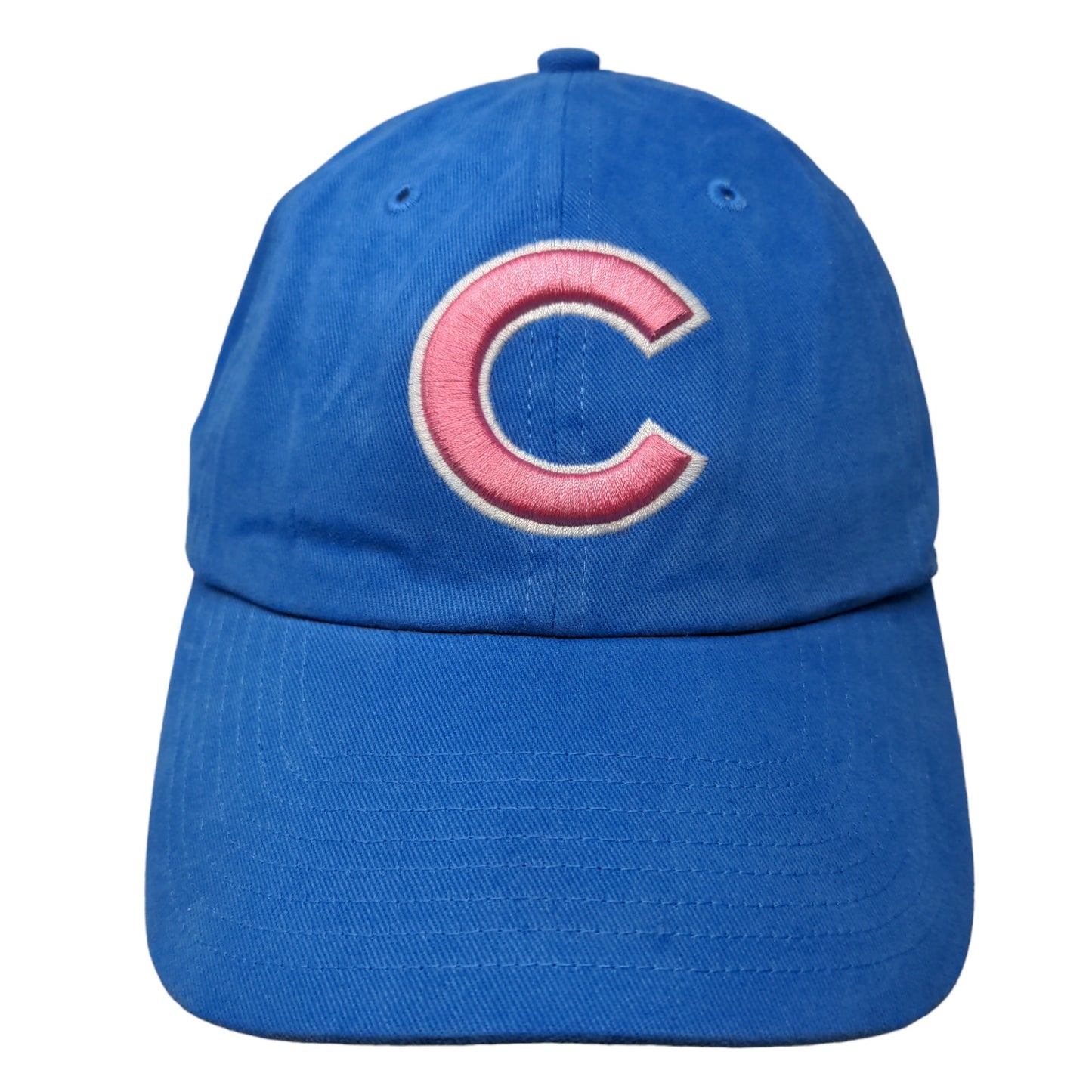 '47 Brand Women's Slideback Hat Blue Adjustable Embroidered Chicago Cubs Logo