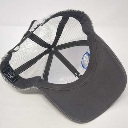 Burch & Liles Snapback Trucker Hat Gray One Size Mesh Back Outdoor Cap