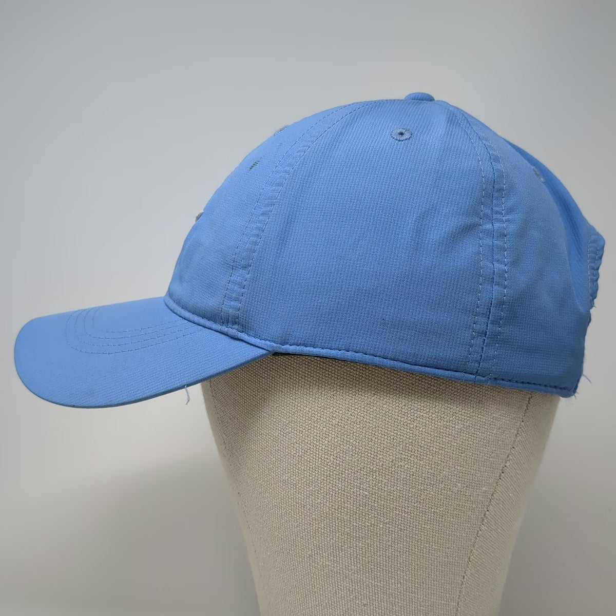 Nike Baseball Cap Blue One Size Golf Strapback Embroidered Logo White Swoosh Hat
