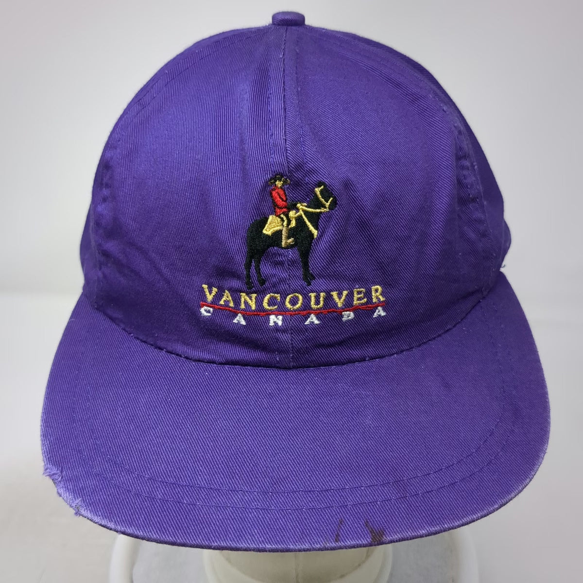 Wilson Purple Baseball Cap L Vancouver Canada Strapback Horse Rider Hat