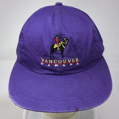 Wilson Purple Baseball Cap L Vancouver Canada Strapback Horse Rider Hat