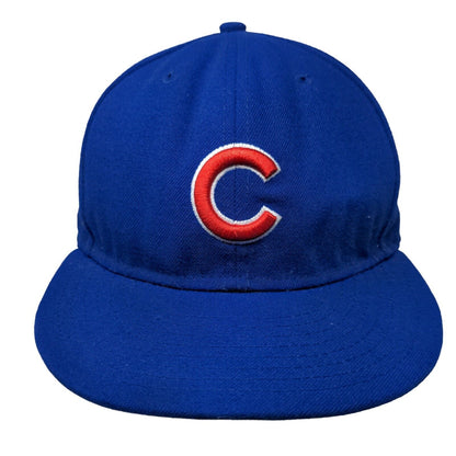 Chicago Cubs Snapback Hat Blue Size M/L Embroidered New Era 9Fifty MLB Logo