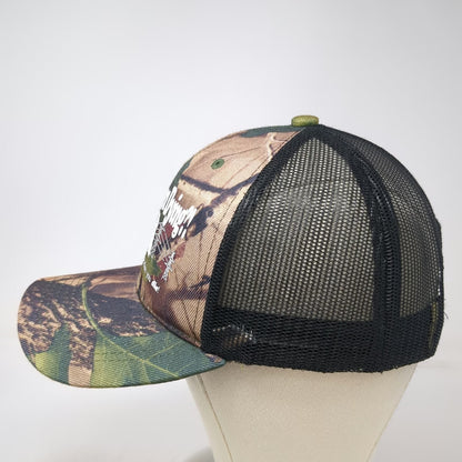 Trucker Hat Green Camo One Size Working on Dying Power Lines Graphic Mesh Back