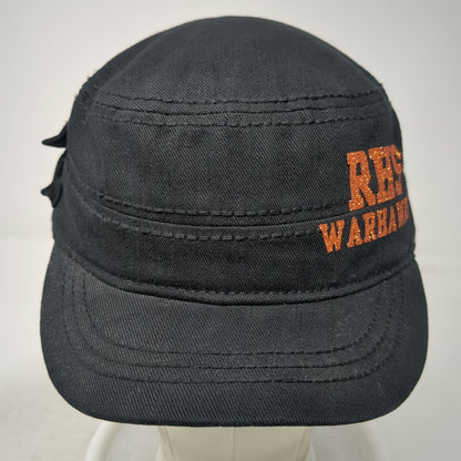 Army Cap Black Orange One Size RHS Warhawks Glitter Side Pocket Strapback Hat