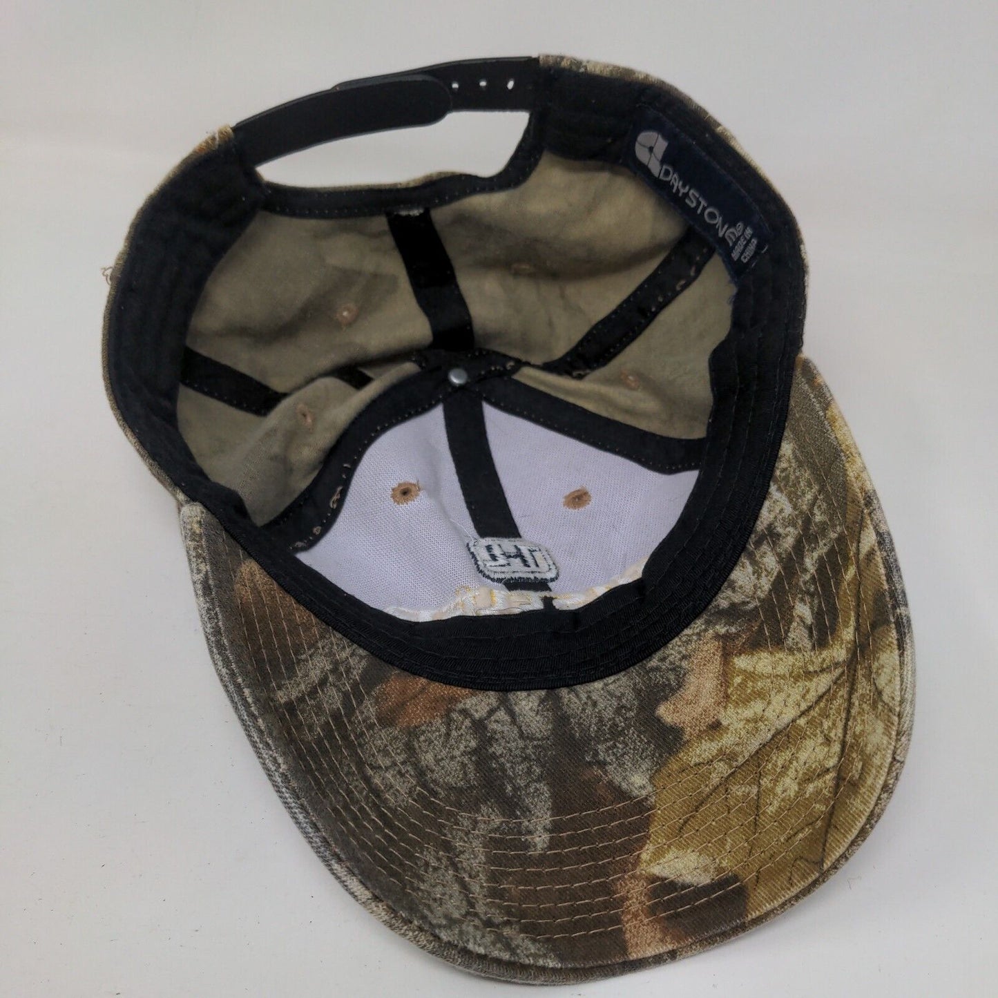 Hustler Turf Equipment Snapback Hat Camo One Size Embroidered Daystone