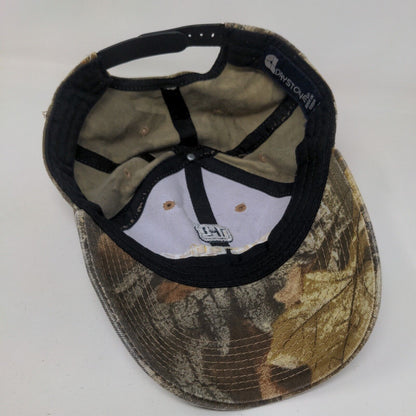 Hustler Turf Equipment Snapback Hat Camo One Size Embroidered Daystone