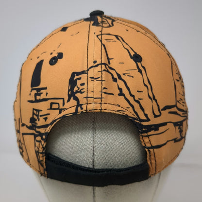 Mesa Verde National Park Baseball Cap Orange Black One Size Cliff Dwelling Hat