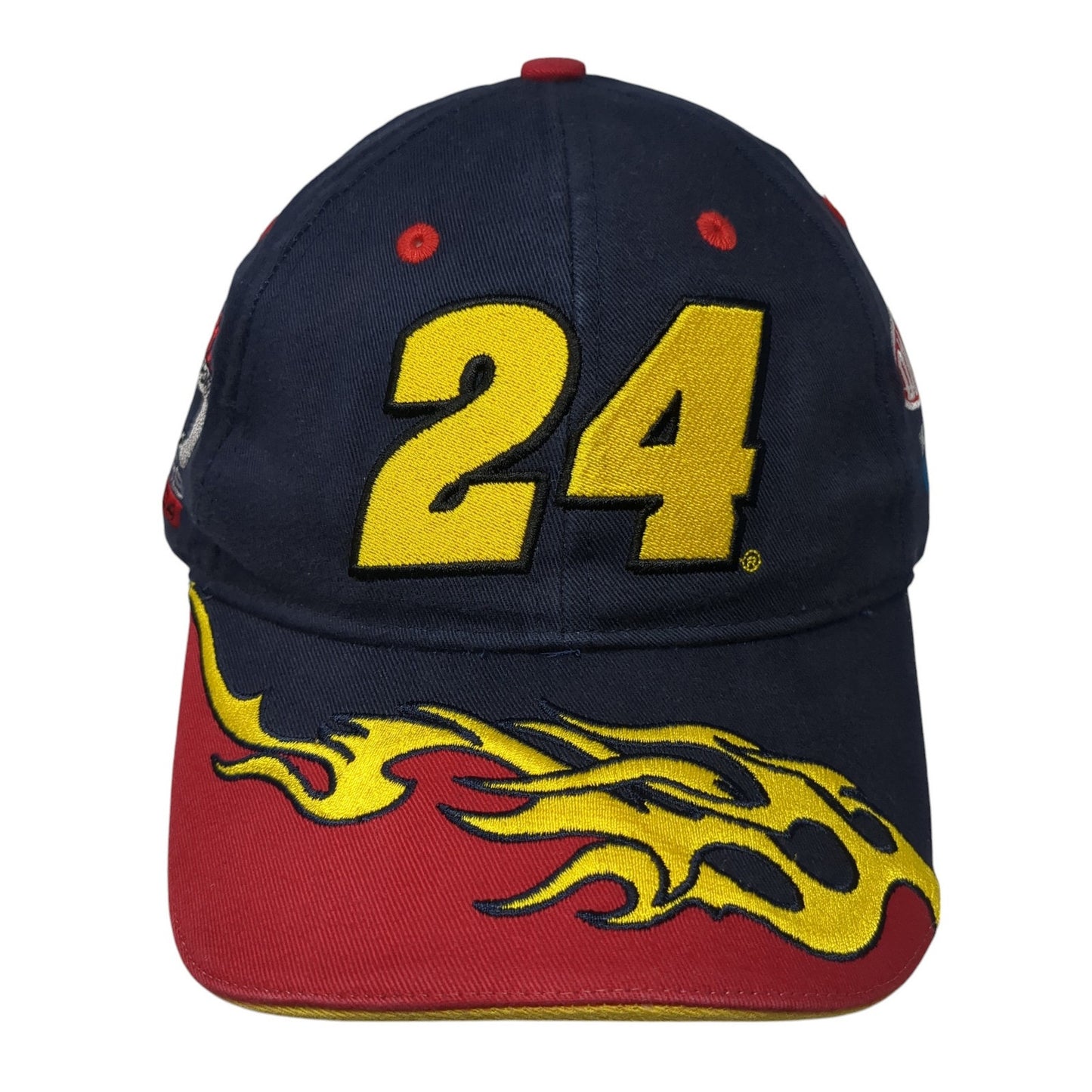 24 Jeff Gordon Flame Strapback Hat Blue One Size Chase Authentics