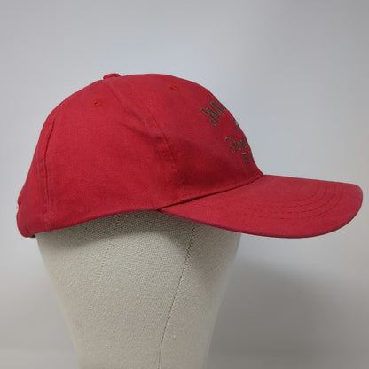 Jack Daniels Baseball Cap Red One Size Tennessee Fire Adjustable Slideback Hat