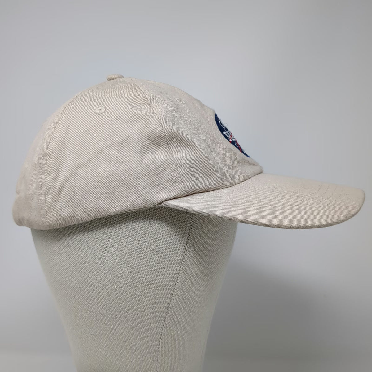Prairie Mountain NASA Baseball Cap Beige One Size Slideback Cotton Meatball Hat